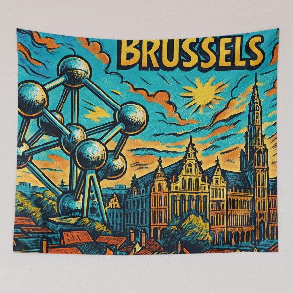 Item preview, brussels, city | Comics stylCartoone -  designed and sold by ComicsFactory.