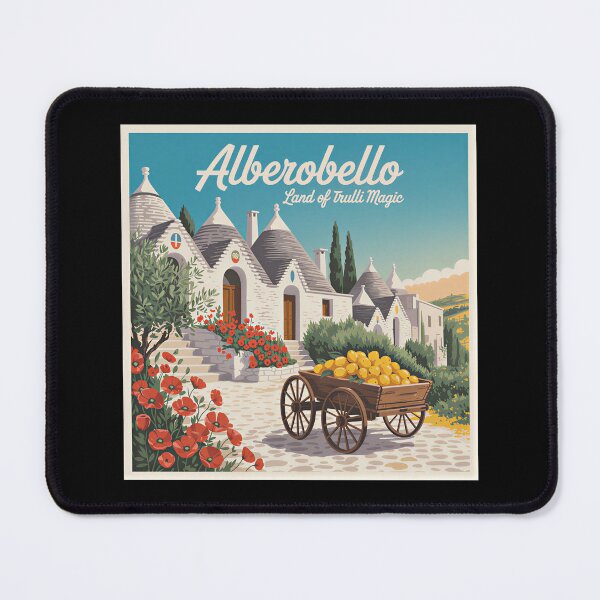 Item preview, A Nostalgic Classic Travel Poster – Italy Alberobello designed and sold by Blok45.