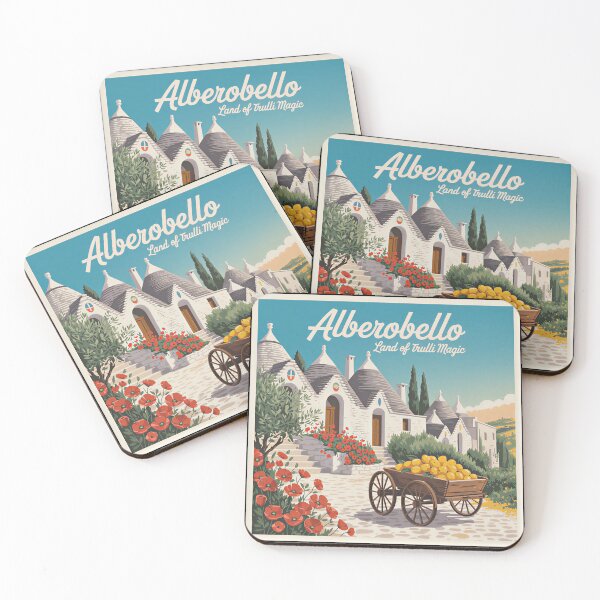 Item preview, A Nostalgic Classic Travel Poster – Italy Alberobello  designed and sold by Blok45.