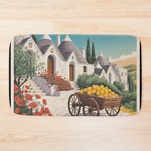 Item preview, A Nostalgic Classic Travel Poster – Italy Alberobello  designed and sold by Blok45.