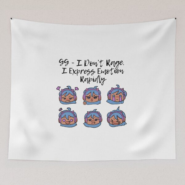 Item preview, Gamer Girl I Don’t Rage I Express Emotions Rapidly Kawaii Gaming Humor Design designed and sold by Artycom.