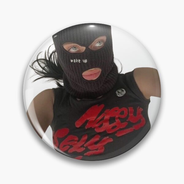 Item preview, billie eilish photo with ski mask designed and sold by Crealice.