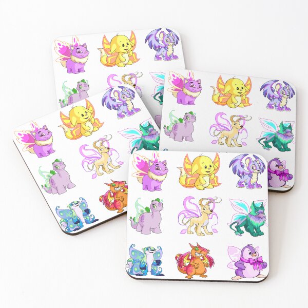 Item preview, Neopets Faerie Pets Sticker 9-Pack designed and sold by Neopian Eagle.