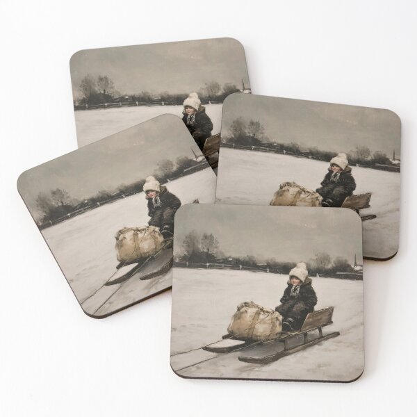 Item preview, Child on a sled designed and sold by lautir.