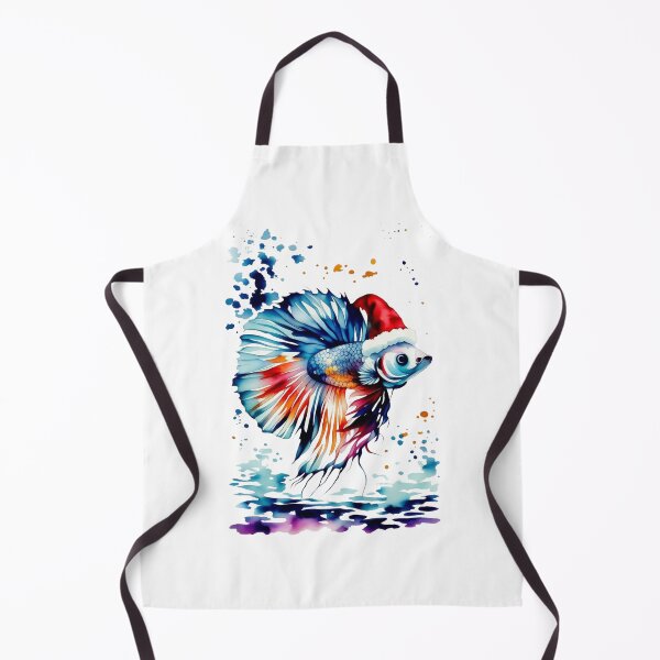 Item preview, Betta Christmas! Watercolor Santa Betta Fish Pun for Fish Lovers Funny Santa Betta Fish Pun design for Fish Lovers  designed and sold by Artycom.