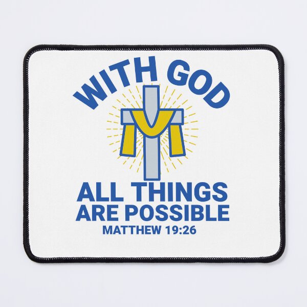 Item preview, WITH GOD ALL THINGS ARE POSSIBLE T-SHIRT designed and sold by Shirtmart1.