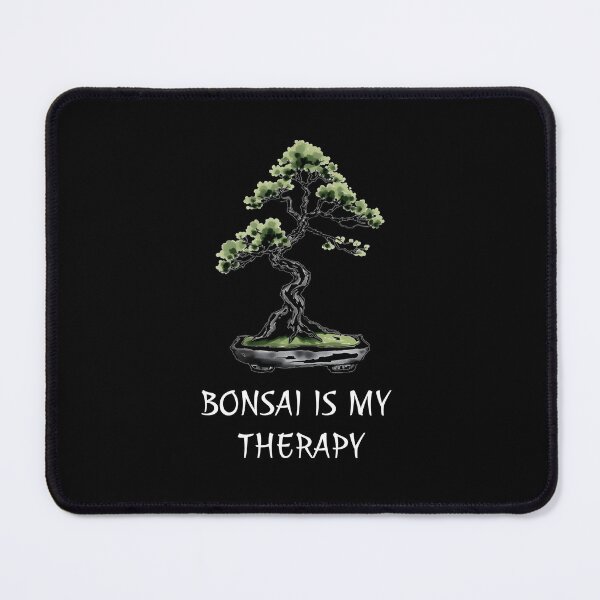 Item preview, Bonsai is my therapy – Black Minimalist Sumi-e Tree for Bonsai Tree Lovers Design designed and sold by Artycom.