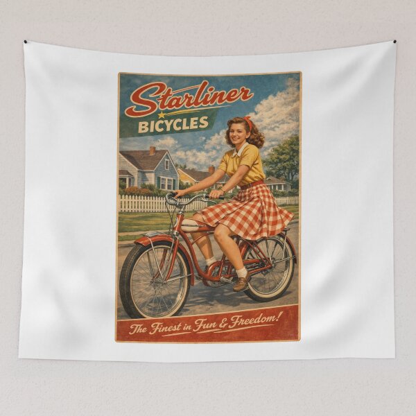 Item preview, Pedal into Nostalgia: Starliner’s Suburban Dream designed and sold by ForeverPrintsOK.