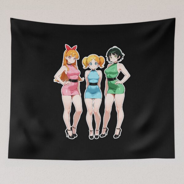Item preview, Three Cute Cartoon Girls Standing designed and sold by fausadney.