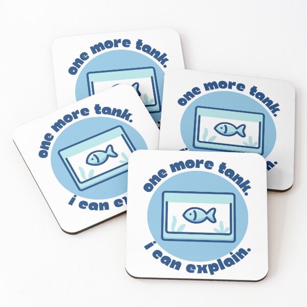 Item preview, One More Tank. I Can Explain. – Aquarium Hobby Minimalist Funny Fish Lover Quote Design designed and sold by Artycom.