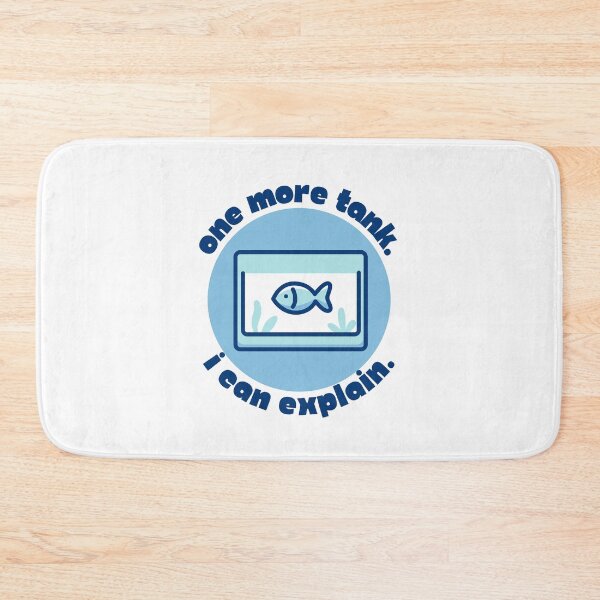 Item preview, One More Tank. I Can Explain. – Aquarium Hobby Minimalist Funny Fish Lover Quote Design designed and sold by Artycom.