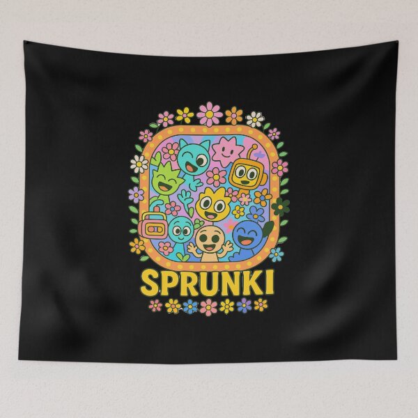 Item preview, Sprunki Mandala Pattern Cartoon Face designed and sold by Rosamoaughter.