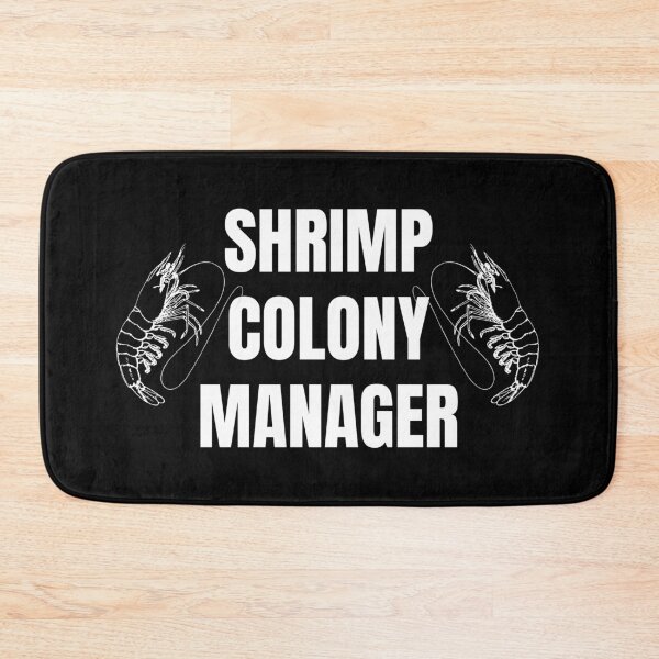 Item preview, Shrimp Colony Manager – Black Aquarium Hobby Funny Fish Lover Quote Design designed and sold by Artycom.