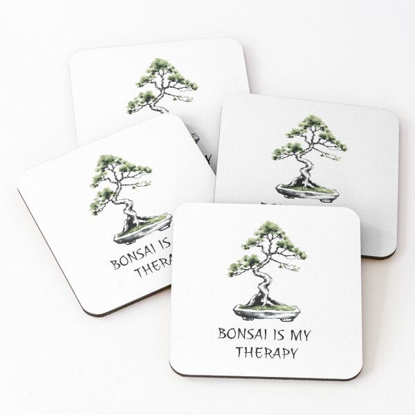 Item preview, Bonsai is my therapy – Minimalist Sumi-e Tree for Bonsai Tree Lovers Design designed and sold by Artycom.