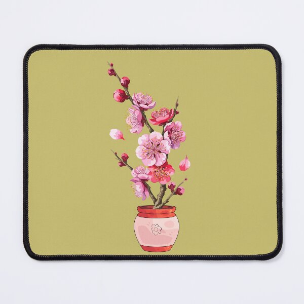 Item preview, Plum Blossom – Elegant Spring Floral Art designed and sold by Joy & Thread.