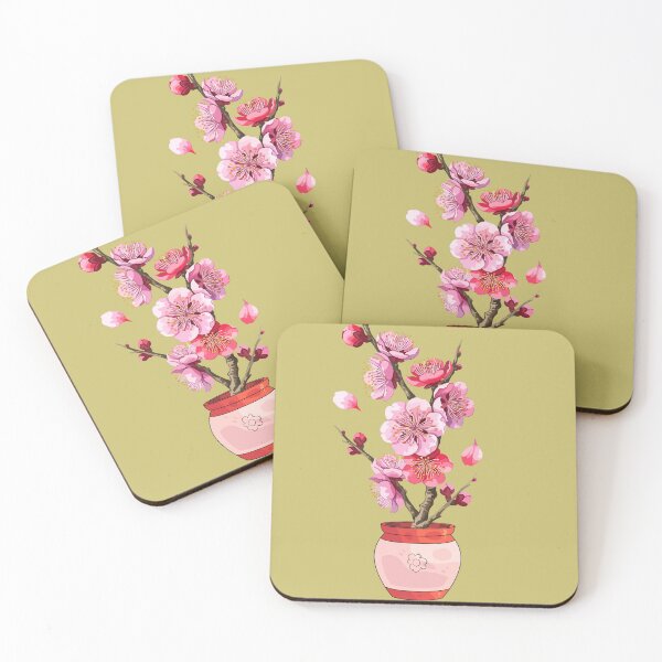 Item preview, Plum Blossom – Elegant Spring Floral Art designed and sold by Joy & Thread.