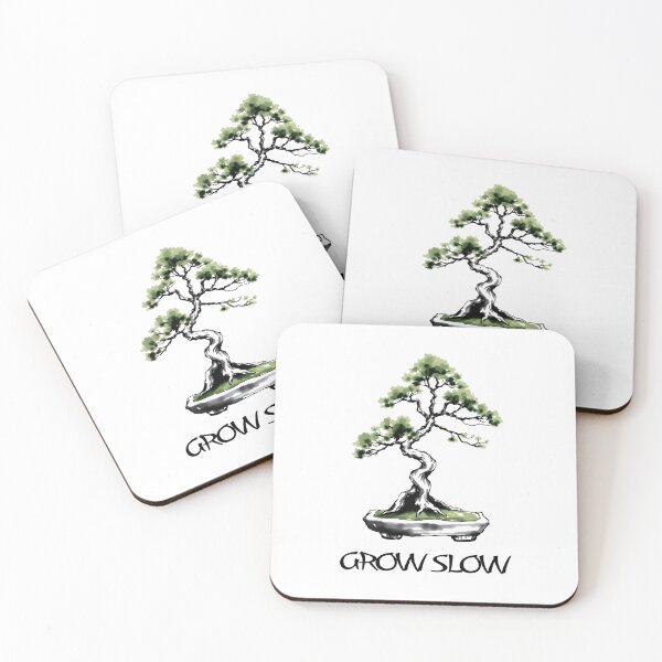 Item preview, Grow Slow Bonsai – Minimalist Sumi-e Tree for Bonsai Tree Lovers Design designed and sold by Artycom.