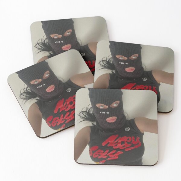 Item preview, billie eilish photo with ski mask designed and sold by Crealice.