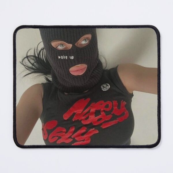 Item preview, billie eilish photo with ski mask designed and sold by Crealice.