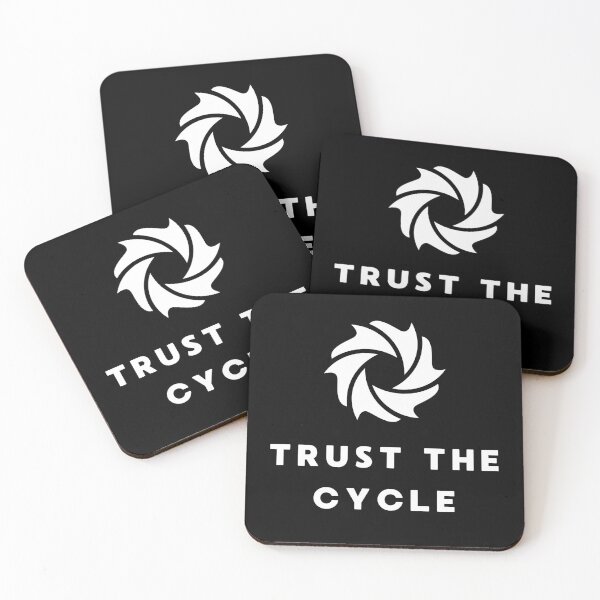 Item preview, Trust the Cycle – Black Aquarium Hobby Minimalist Funny Fish Lover Quote Design designed and sold by Artycom.