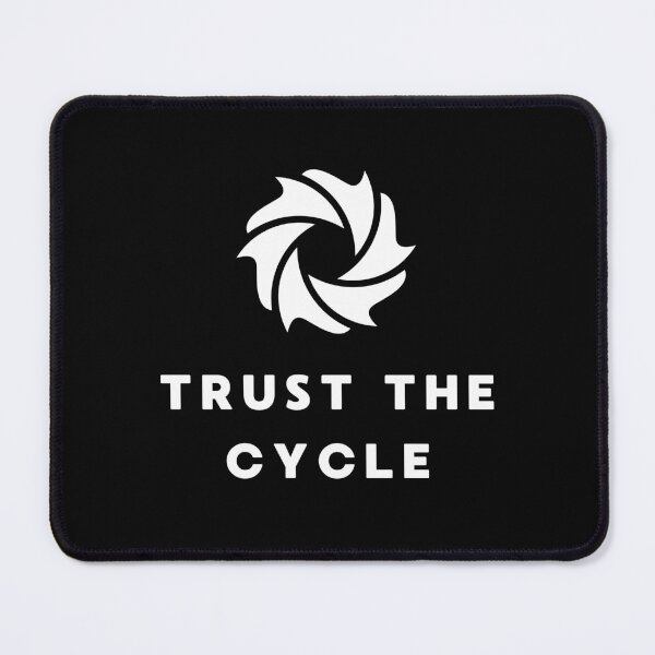 Item preview, Trust the Cycle – Black Aquarium Hobby Minimalist Funny Fish Lover Quote Design designed and sold by Artycom.