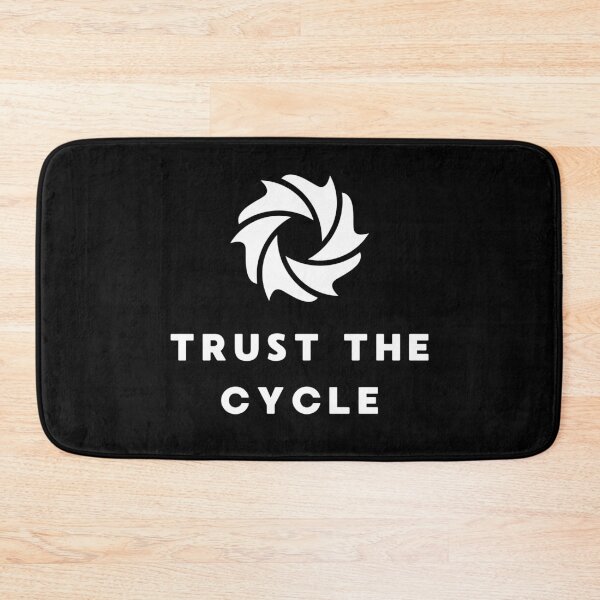 Item preview, Trust the Cycle – Black Aquarium Hobby Minimalist Funny Fish Lover Quote Design designed and sold by Artycom.