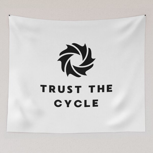 Item preview, Trust the Cycle – Aquarium Hobby Minimalist Funny Fish Lover Quote Design designed and sold by Artycom.