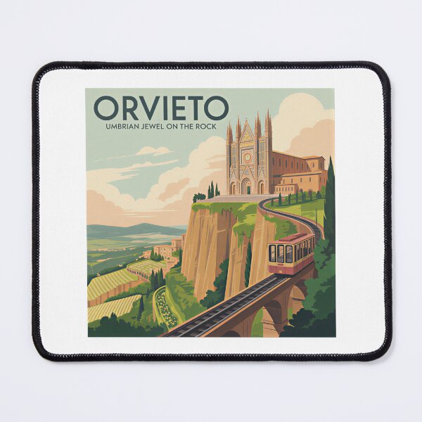 Item preview, A Nostalgic Classic Travel Poster – Italy Orvieto   designed and sold by Blok45.