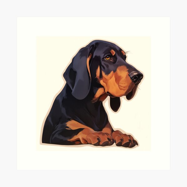 Item preview, Black and Tan Coonhound designed and sold by SMARTKIT  DESIGNAGENCY.