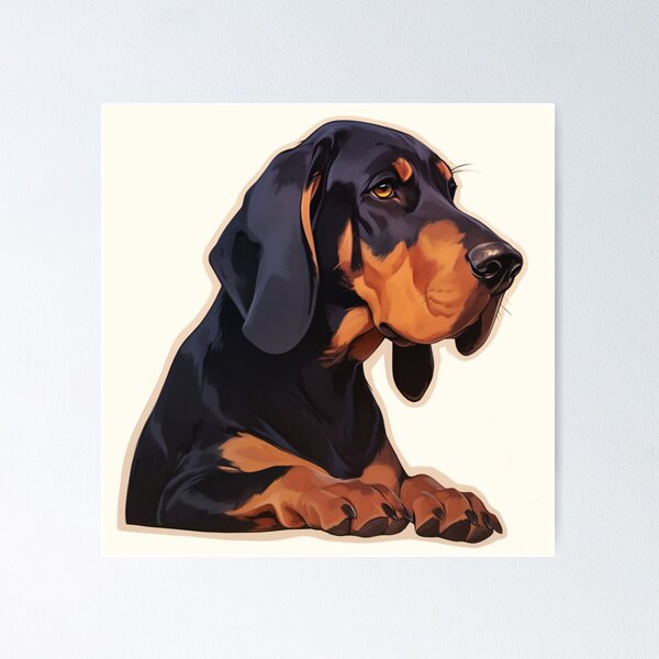 Item preview, Black and Tan Coonhound designed and sold by SMARTKIT  DESIGNAGENCY.