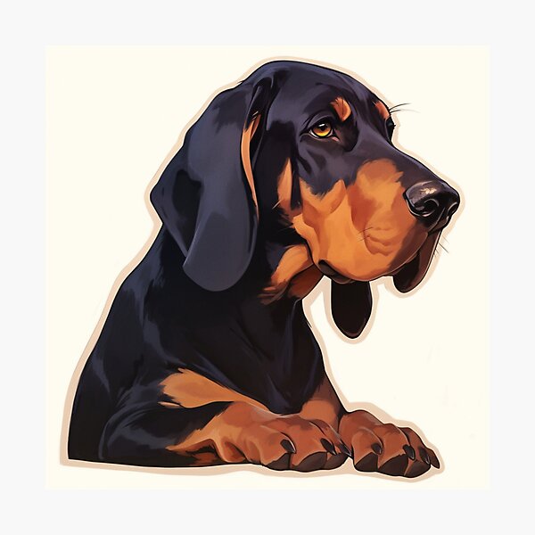 Item preview, Black and Tan Coonhound designed and sold by SMARTKIT  DESIGNAGENCY.
