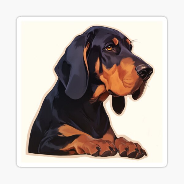 Item preview, Black and Tan Coonhound designed and sold by SMARTKIT  DESIGNAGENCY.