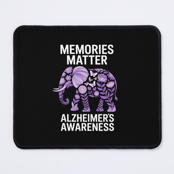 Item preview, Alzheimer_s Awareness Purple Elephant Flower designed and sold by lilensgavadur.