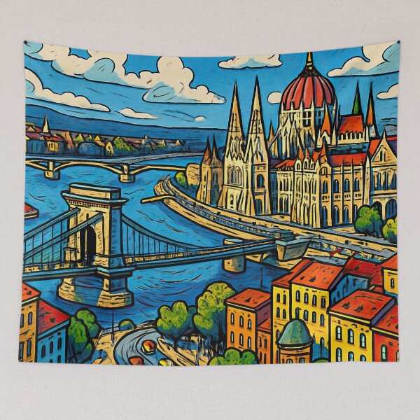 Item preview, Budapest, city | Comics stylCartoone -  designed and sold by ComicsFactory.
