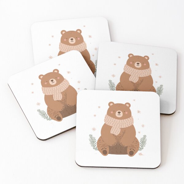 Item preview, Cute Cozy Bear | Winter Aesthetic Animal | Kawaii Forest Bear Art designed and sold by Dezyra Clothing .