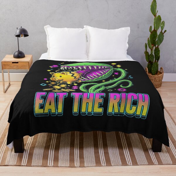 Item preview, Eat The Rich Venus Flytrap Retro 90s Aesthetic - Anti-Capitalist Piggy Bank Surreal Horror Graphic Tee designed and sold by ZyxDes.