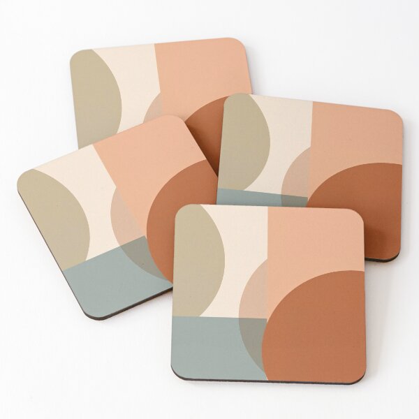 Item preview, Prism of Peace: Mid-Century Modern Geometric Abstract with Earthy Tones designed and sold by Cozyartsss.