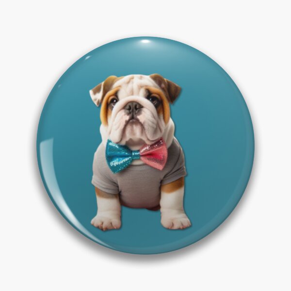 Item preview, Bulldog in a floral wonderland in Dolled Up style designed and sold by FotoworldEdel.