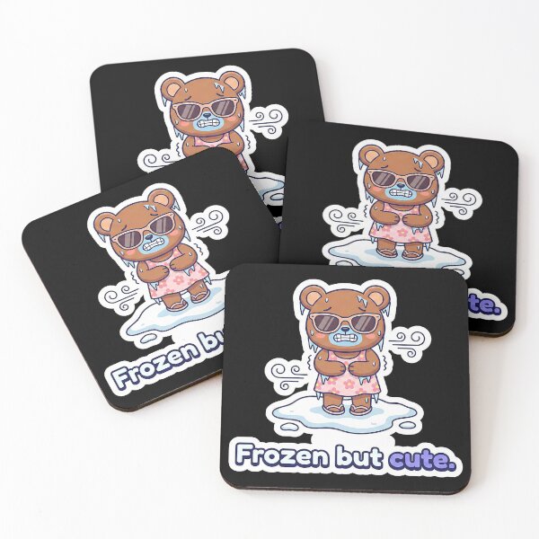 Item preview, Sassy Freezing Bear "Frozen but cute" Sticker designed and sold by Sassy Cult.