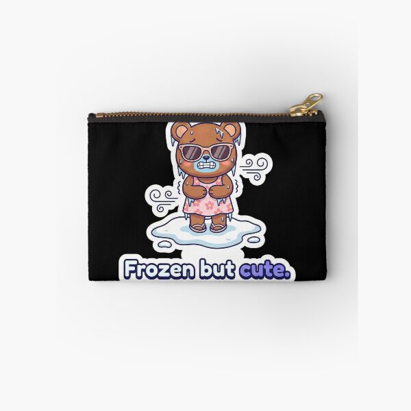 Item preview, Sassy Freezing Bear "Frozen but cute" Sticker designed and sold by Sassy Cult.
