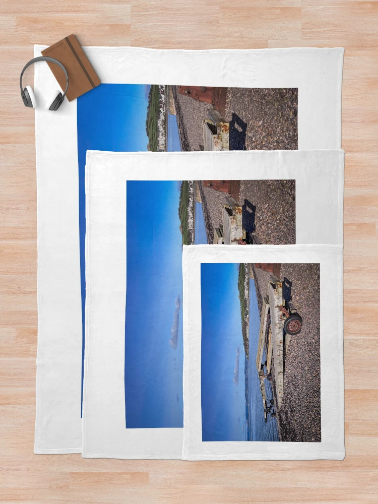 Thumbnail 5 of 6, Throw Blanket, Largs Roll-In Jetty designed and sold by RJW Images.