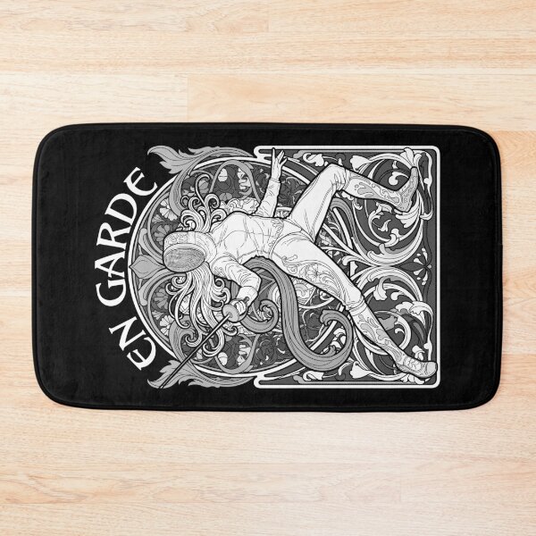 Item preview, Fencing Fencer Woman En Garde Vintage Art Nouveau Fencers designed and sold by GrandeDuc.