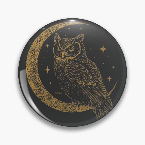 Item preview, Moon Owl — Celestial Wisdom designed and sold by lunadesignsmoon.