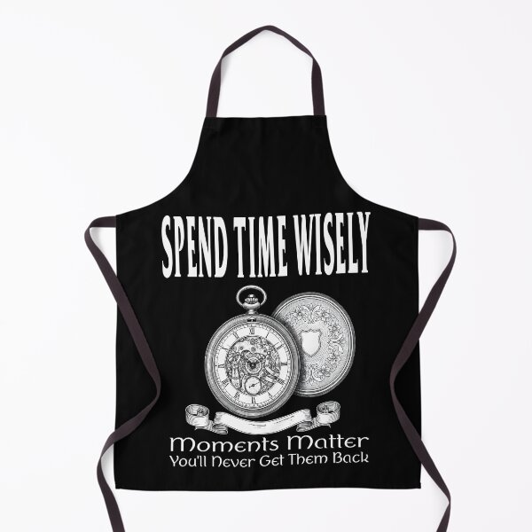 Item preview, SPEND TIME WISELY MOMENTS MATTER YOU'LL NEVER GET THEM BACK vintage style retro clock time travel time management  designed and sold by Jt41.