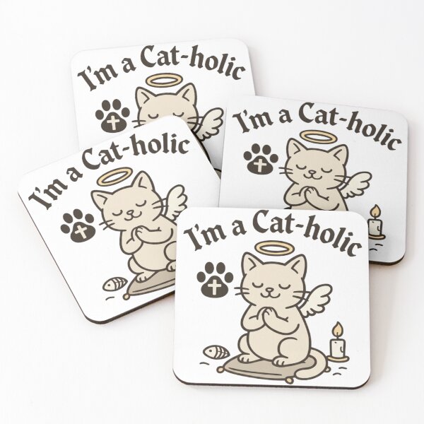 Item preview, Cat-holic Prayer designed and sold by Kenhrl.