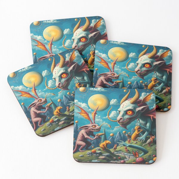 Item preview, A magical Cubist world full of fantastic creatures and surreal colors, pure fantasy art. designed and sold by FotoworldEdel.