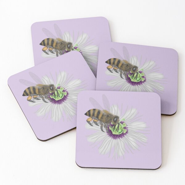 Item preview, Bee on passion flower designed and sold by Daniel Vasco.