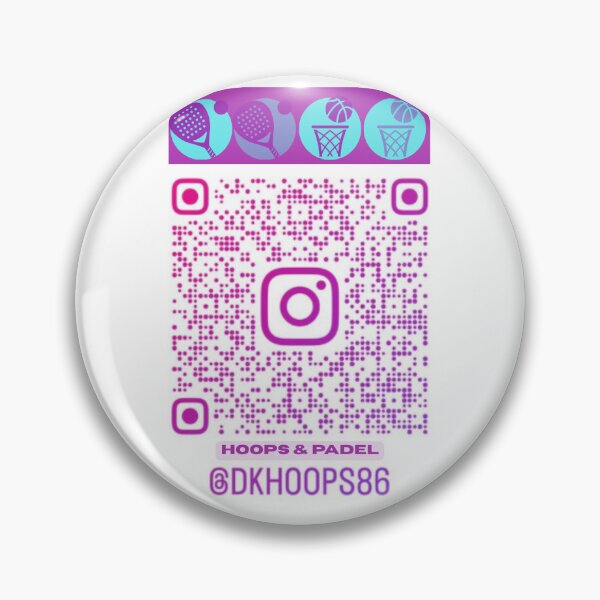 Artikelvorschau, Hoops & Padel QR Code entworfen und verkauft von DK Hoops.