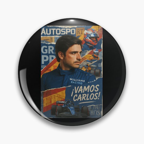 Item preview, Carlos Sainz F1 Collage Art - Torn Magazine Style designed and sold by SADIDER.