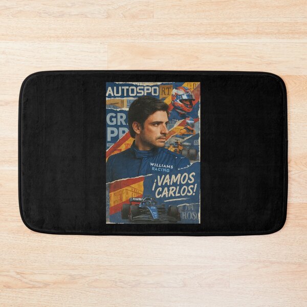 Item preview, Carlos Sainz F1 Collage Art - Torn Magazine Style designed and sold by SADIDER.